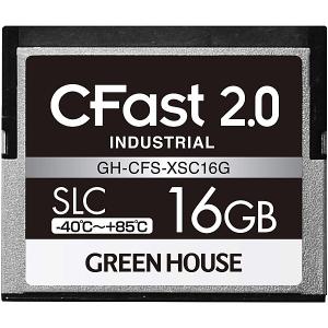 GREEN HOUSE GH-CFS-XSC16G CFast2.0 SLC -40度〜85度 16GB 3年保証