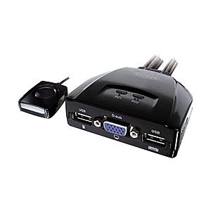 コレガ CG-PC2UVMNSV2 PC2台用 USB VGA対応 PC自動切替器