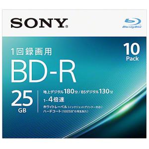 SONY(VAIO) 10BNR1VJPS4 ビデオ用BD-R 追記型 片面1層25GB 4倍速 ホワイトワイドプリンタブル 10枚パック｜pc-express