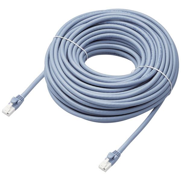 ELECOM LD-GPAT/BU20/RS LANケーブル/ CAT6A対応/ EU RoHS指令...