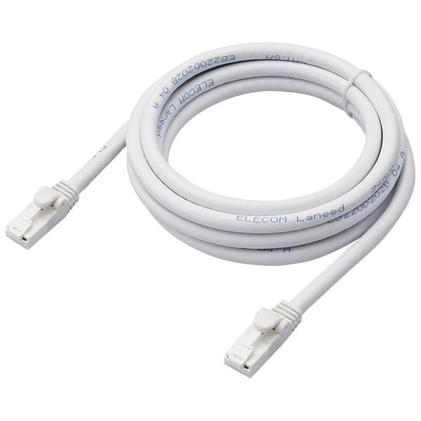 ELECOM LD-GPAT/WH2/RS LANケーブル/ CAT6A対応/ EU RoHS指令準...