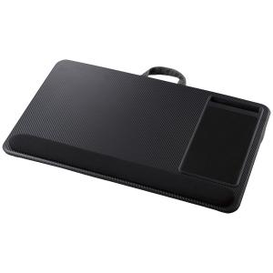 【在庫目安：お取り寄せ】 ELECOM PCA-LTTPC01BK ノートPCテーブル/ マウスパッド付/ リストレスト付/ スマホスタ…