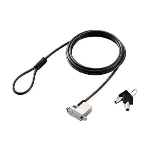 ELECOM ESL-704E セキュリティワイヤー/ マルチスロット対応(3×7mm・2.5×6mm・3.2×4.…