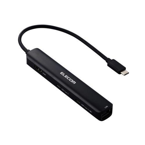 ELECOM DST-C30BK Type-C ドッキングステーション/ 充電専用USB-C×1/ ...