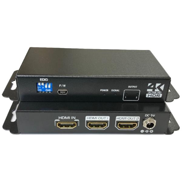 エイム電子 AVS2-18G102 4K/ 60p（18Gbps）対応 HDMIスプリッター 1入力...