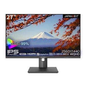 JAPANNEXT JN-IPS27WQHDR-HSP 液晶ディスプレイ 27型/ 2560×1440/ DP×1、HDMI×1、USB Type-C×1/ ブラック/ スピーカー…｜pc-express