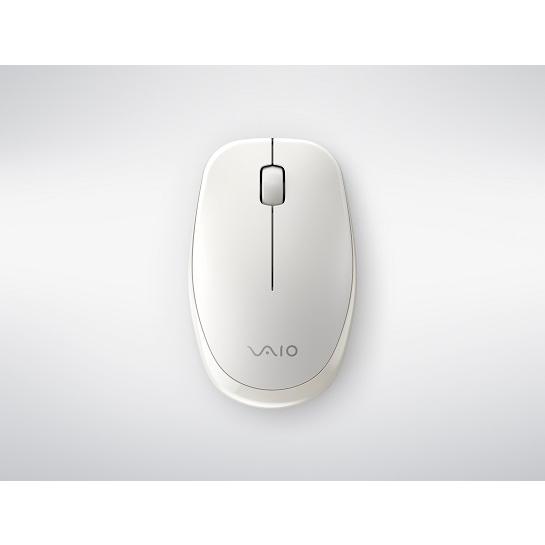 VAIO VJ8MS1AW ワイヤレスマウス (ウォームホワイト)
