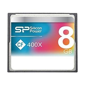 シリコンパワー SP008GBCFC400V10 コンパクトフラッシュカード 400倍速 8GB 永久保証