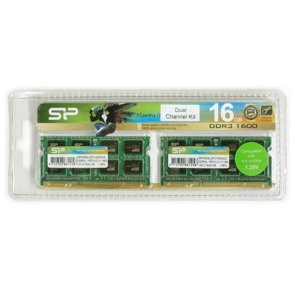 シリコンパワー SP016GLSTU160N22  (1.35V低電圧メモリ) メモリモジュール 2...