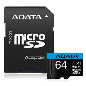 A-DATA Technology AUSDX64GUICL10A1-RA1 microSDカード 64GB microSDXC UHS-I CLASS10 A1対応 SD変換アダ…