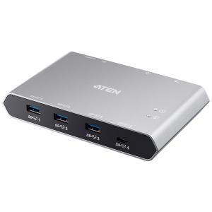 ATEN US3342 USB-C 2ポートUSB3.1 Gen2デバイス共有器（電源パススルー対応）｜pc-express