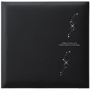 浅沼商会 805225 写真台紙 ジュエルスター JS6-3-B 表紙のみ ブラック 5冊組 3面