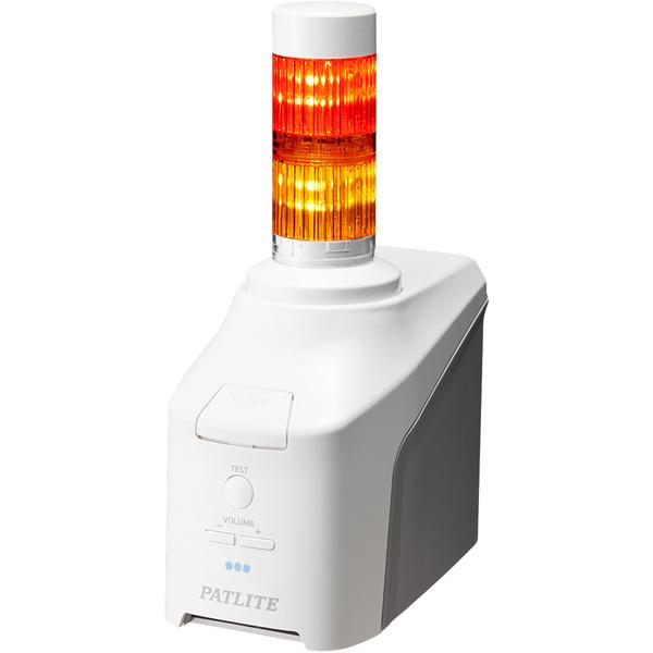パトライト NHV4-2D-RY 音声対応ネットワーク制御信号灯 直径40mm/ 2段/ 赤黄/ デ...