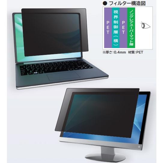 光興業 LN9-133 覗き見防止フィルター Looknon-N9 モバイル・ノートPC用 13.3...