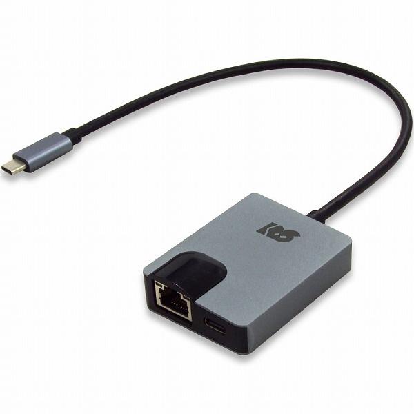 ラトックシステム RS-UCLAN-PD USB Type-C ギガビット対応LANアダプター（PD...