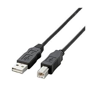 ELECOM USB2-ECO05 EU ABタイプ/ RoHS指令準拠USBケーブル ABタイプ/ 0.5m(ブラック)｜pc-express