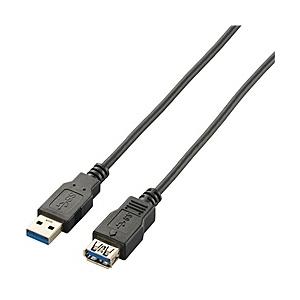 ELECOM USB3-EX10BK 極細USB3.0延長ケーブル(A-A)/ 1.0m/ ブラック