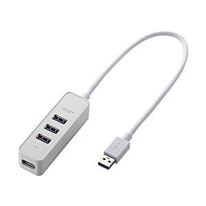 ELECOM U3H-T405BWH USB3.0ハブ/ マグネット付/ バスパワー専用/ 4ポート...