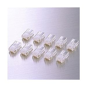 ELECOM LD-RJ45T10A RJ45コネクタ/ 単線仕様/ 10個入り