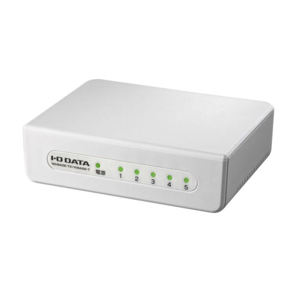 アイオーデータ ETX-ESH05WD 100BASE-TX/ 10BASE-Te対応 5ポート レ...