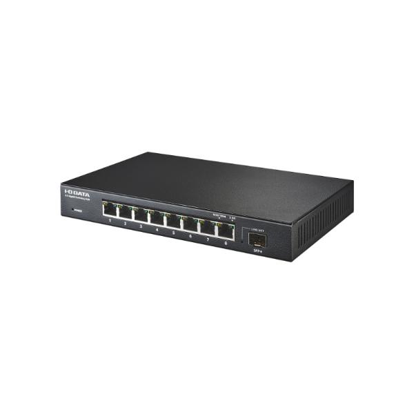 アイオーデータ BSH-QG08 10G対応SFP+搭載2.5Gアンマネージスイッチングハブ 8ポー...