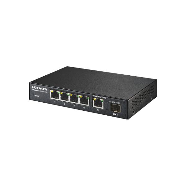 アイオーデータ BSH-QG05 10G対応SFP+搭載2.5Gアンマネージスイッチングハブ 5ポー...