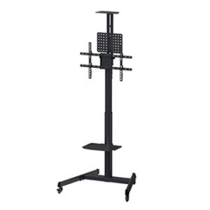 キングジム FMN120-BK モニタースタンド（キャスター付き）L クロ