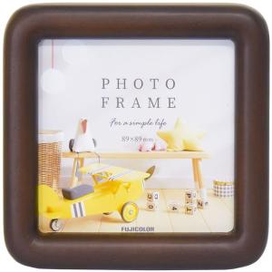 浅沼商会 408212 FUJICOLOR 木製フォトスタンド 4102SQ ましかく ブラウン