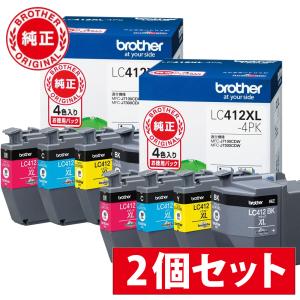 【2個セット】【在庫目安：あり】 LC412XL-4PK  (ブラザー純正) インクカートリッジ 4色パック(大容量) 対応型番：MFC-J7300C…｜pc-express