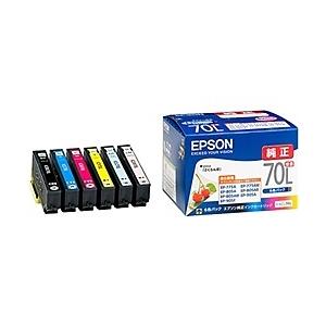 EPSON IC6CL70L カラリオプリンター用 インクカートリッジ（増量6色パック）