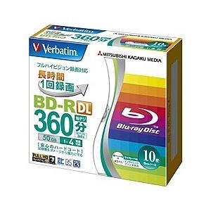 Verbatim VBR260YP10V1 BD-R 2層 録画用 260分 1-4倍速 5mmケー...