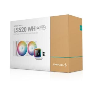 Deepcool R-LS520-WHAMNT-G-1  簡易水冷CPU FAN / LS520 WH / 240mmラジエター ホワイトカラー / Intel…