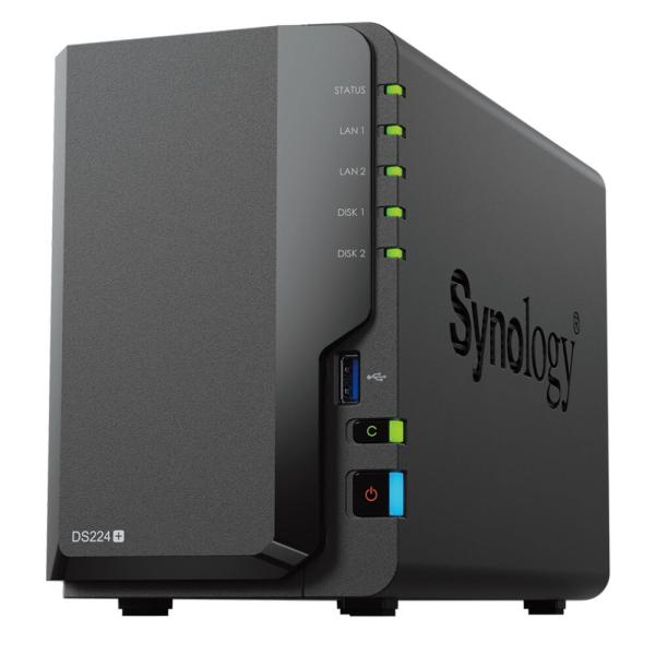 Synology DiskStation DS224+ 小規模なチームや組織向けの、ファイル管理ハブ...