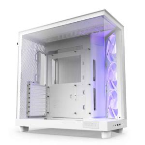 NZXT H6 Flow RGB White(CC-H61FW-R1) 高エアフローミドルタワーケース F120 RGB Coreファン3基搭載 ホワイト｜pc-koubou