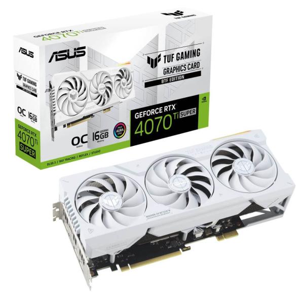 ASUS TUF-RTX4070TIS-O16G-BTF-WHITE GeForce RTX 407...