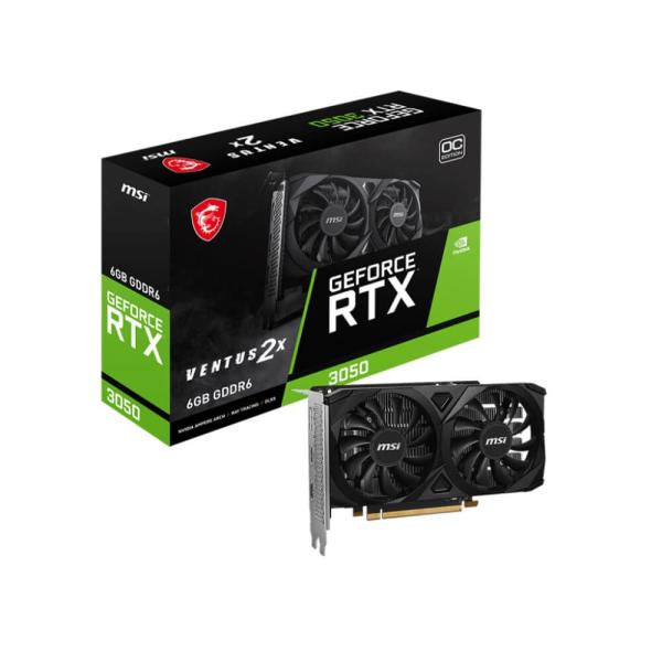 MSI GeForce RTX 3050 VENTUS 2X E 6G OC デュアルファンクーラー...