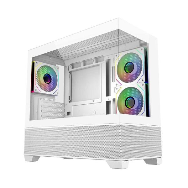 COOLER MASTER Elite 490 White 270°オールガラスビュー冷却性能をフル...