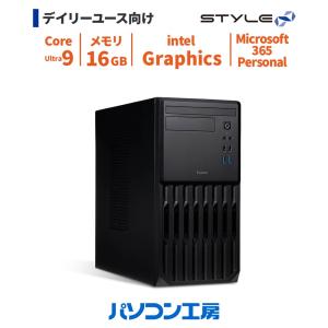 デスクトップパソコン 新品 Microsoft 365 Personal/Core Ultra 9 285/16GB/500GB SSD/Windows 11 BTO Office付き