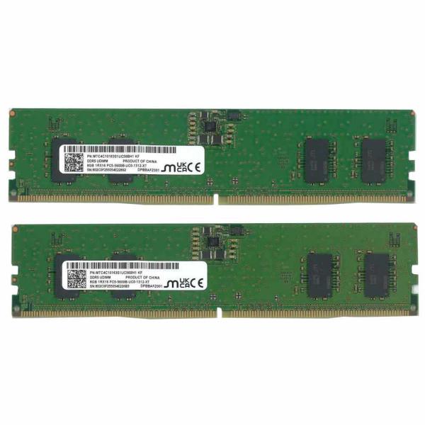 Micron MTC4C10163S1UC56BH1-D (8GB 2枚組) デスクトップ用メモリ ...