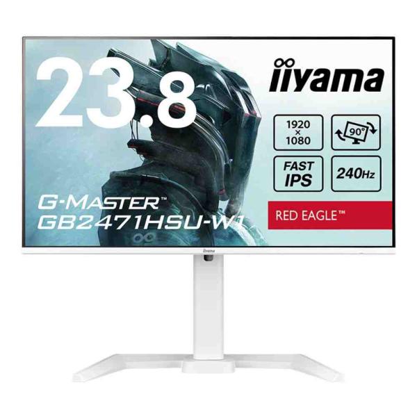 iiyama G-MASTER GB2471HSU-W1 23.8インチ Fast IPSパネル搭載...