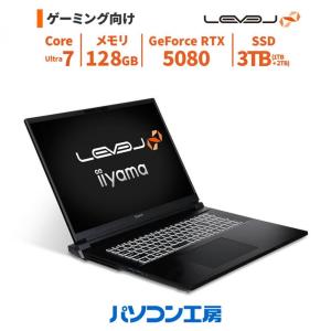 ゲーミングノートPC 新品 18型/Core Ultra 7 270HX Plus/RTX 5080/128GB/1TB+2TB SSD/Windows 11 BTO レベルインフィニティ