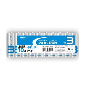 HIDISC HDLR6/1.5V10P アルカリ乾電池 単3形10本パック｜pc-koubou