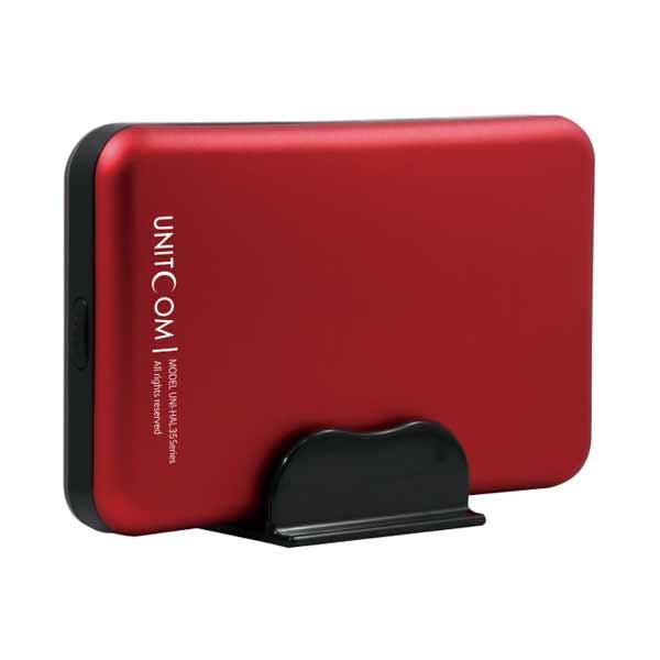 UNITCOM 3.5インチSATA HDDケース ( UNI-HAL35-RED2 ) (パソコン...