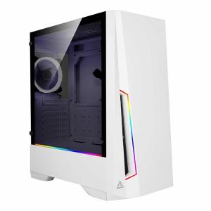 Antec DP501 White ATX対応 ミドルタワーPCケース ARGB搭載、強化ガラス仕様