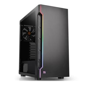 Thermaltake H200 TG RGB CA-1M3-00M1WN-00  強化ガラスのスイングドアパネルを採用したミドルタワー型PCケース