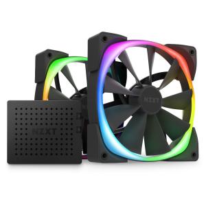NZXT AER RGB 2 140mm Twin Starter Pack Black HF-2814C-DB AER RGB2 140mmファン ブラック