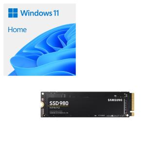 Windows 11 Home 64bit DSP + SAMSUNG SSD 980 MZ-V8V500B/IT バンドルセット 標準的な一般ユーザー、ご家庭向けの Home 64bit DSP版