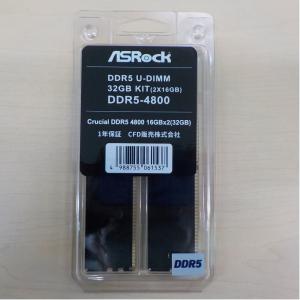 ASRock Crucial DDR5 4800 16GBx2 DDR5 16GB×2枚組 デスクトップ用メモリ