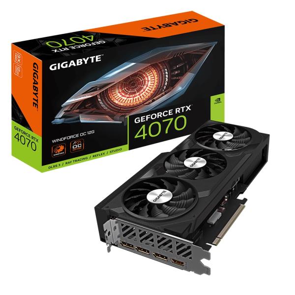 GIGABYTE GV-N4070WF3OC-12GD GeForce RTX 4070 搭載 グラ...