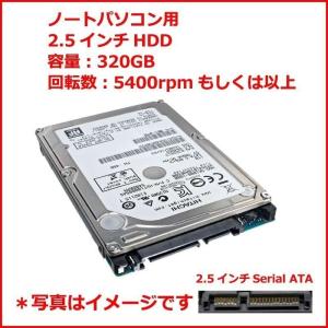 ノートパソコン用　中古ハードディスク　増設用交換用HDD 2.5インチSerial ATA 320G...